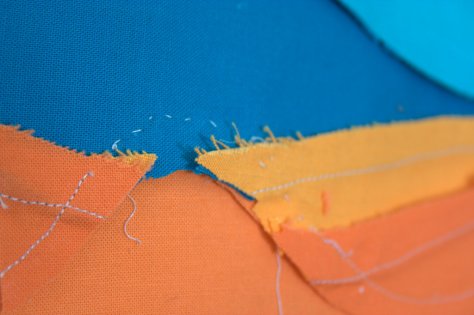 hand stitching tight curves