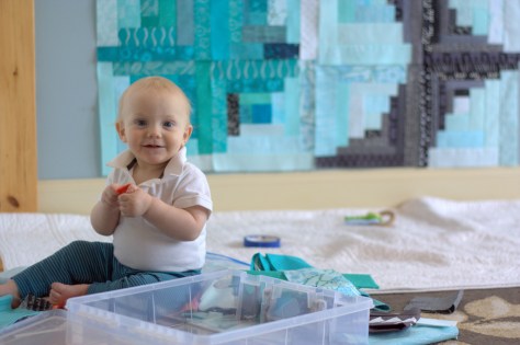 finn 10 months milestone quilt