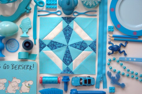 colour block challenge by gnomeangel turquoise 