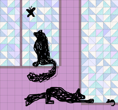 Mock up with kittens