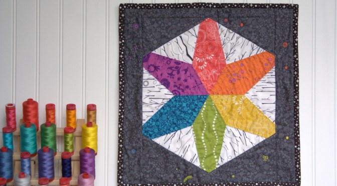 Rainbow Hex Star {Sizzix Inspired Project}