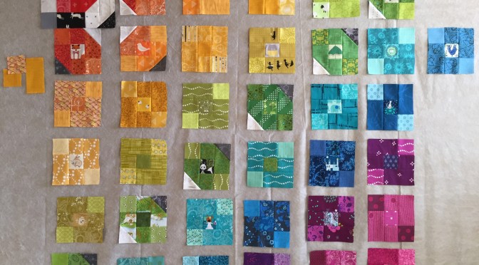 Eye Spy Picnic Plaid Rainbow Progress