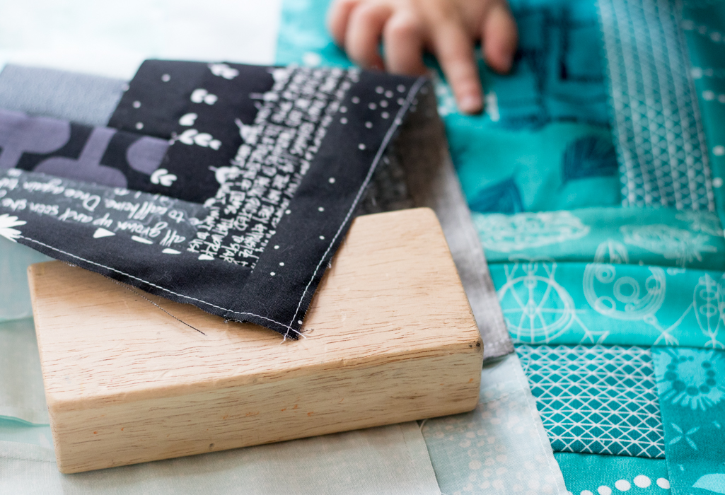 victory lap around the edge of quilt