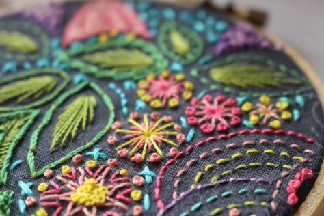 AG stitched embroidery aurifil 12wt
