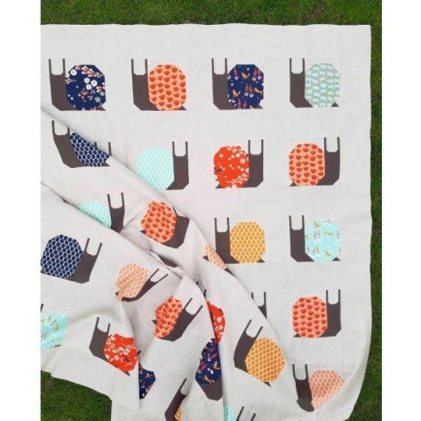 garden snail quilt