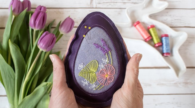 Easter Egg Pincushion Tutorial by Hillary Goodwin & Kitty Wilkin