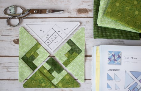 foundation paper pieced flora farmers wife