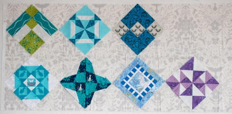 background fabric between each block