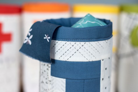 Fabric skinny bin AGF lower the volume capsule scraps