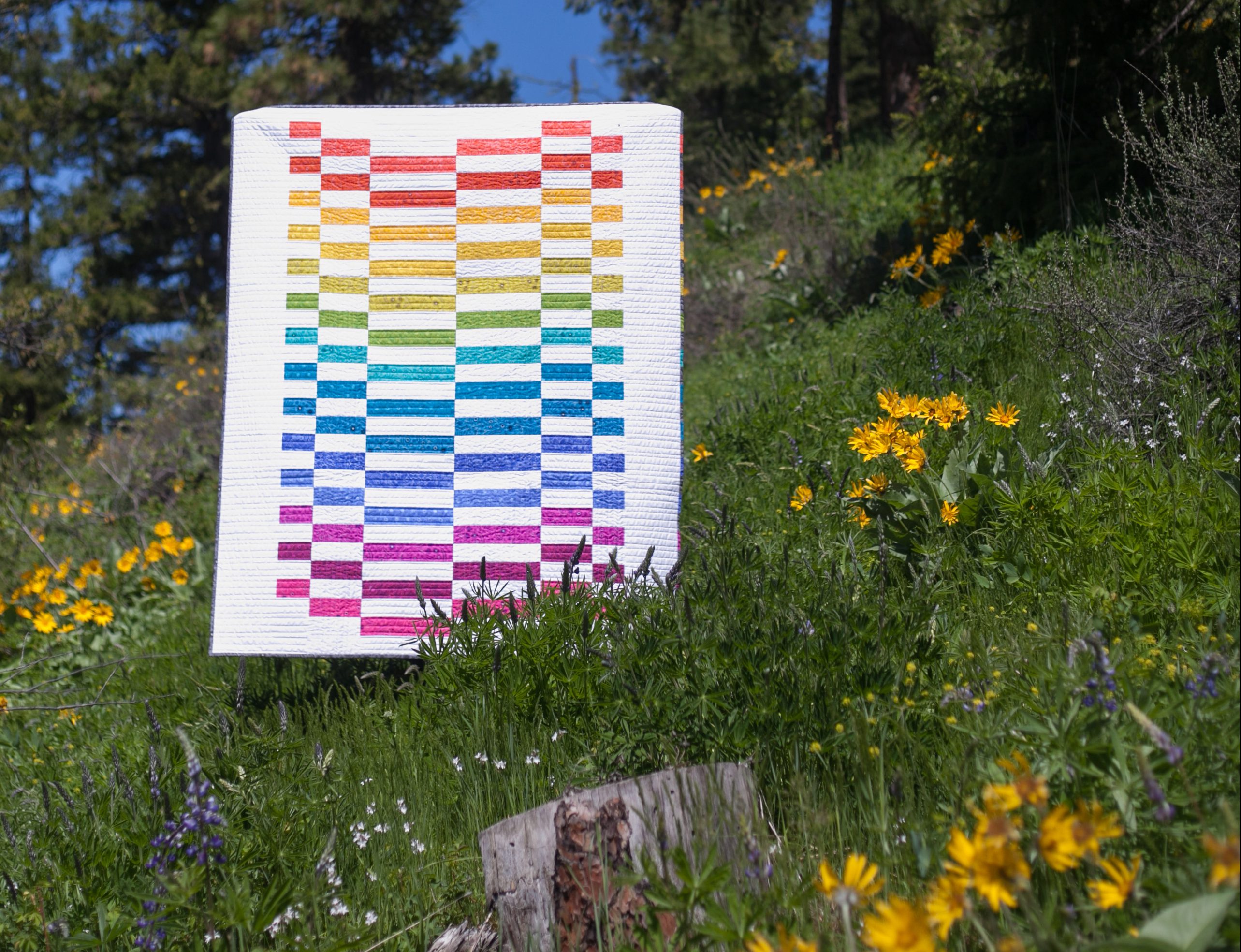 staggered quilt theory quilt pattern flowers