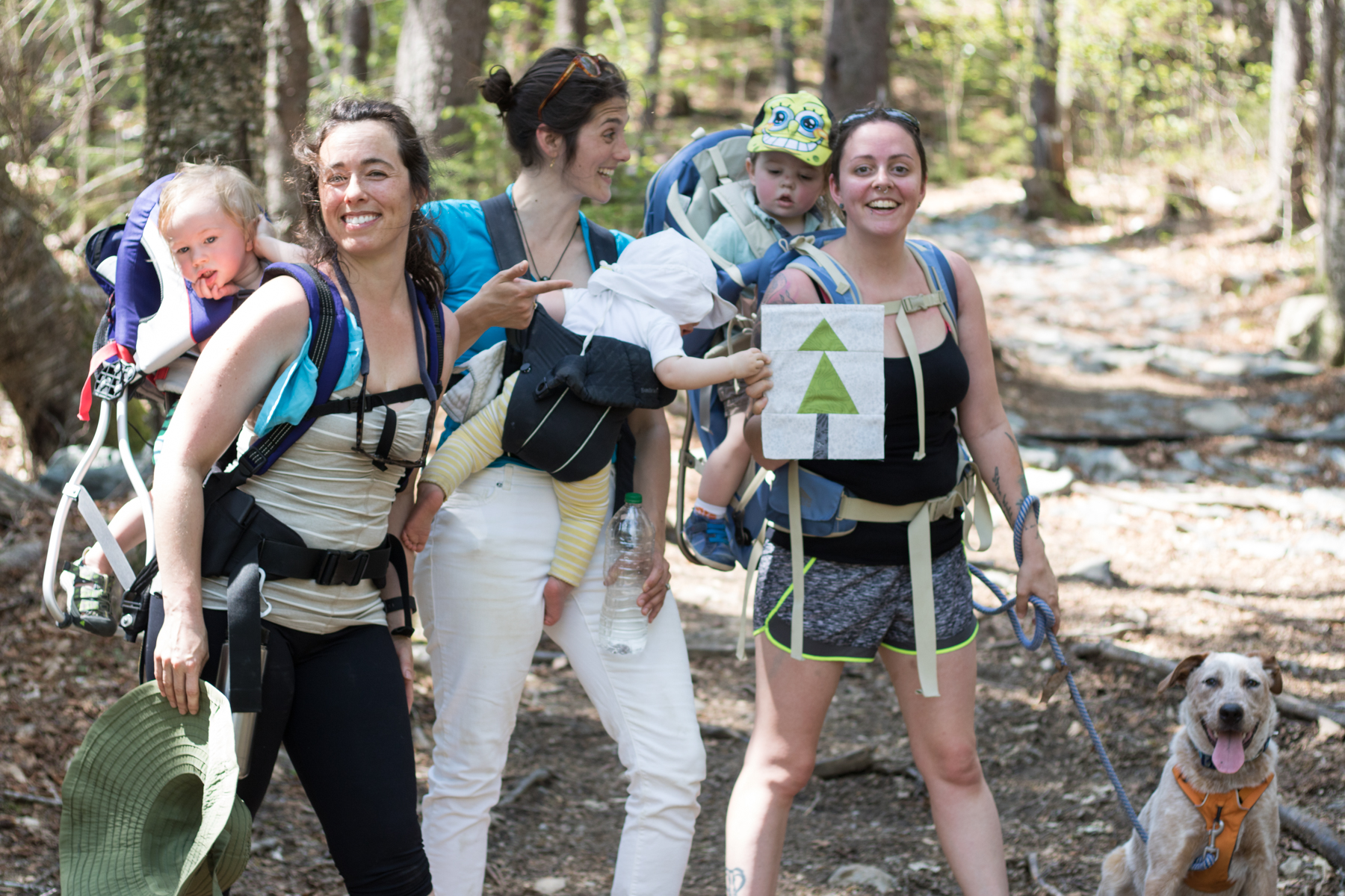 hiking friends summer adventure quilt