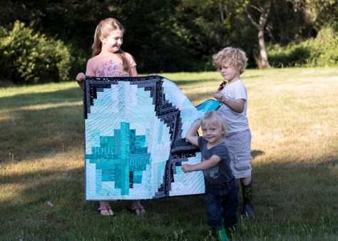 Finn's Milestone quilt finish