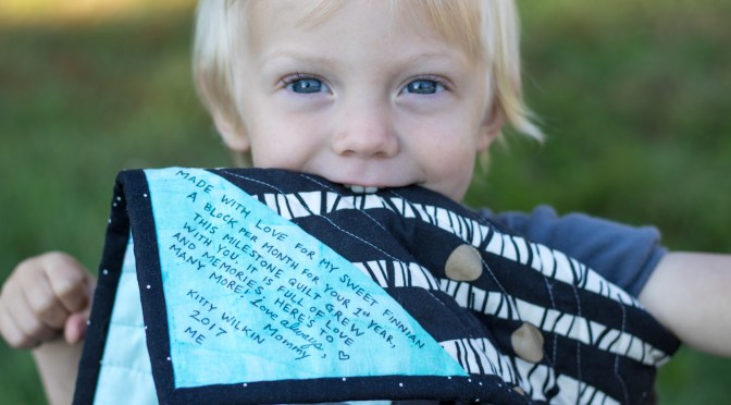 Finn’s Milestone Quilt Finish: Two Years!