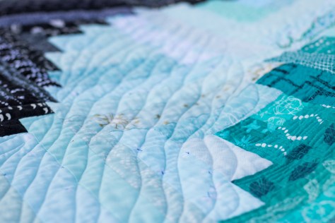 Finn's Milestone quilt finish freemotion quilting aurifil thread