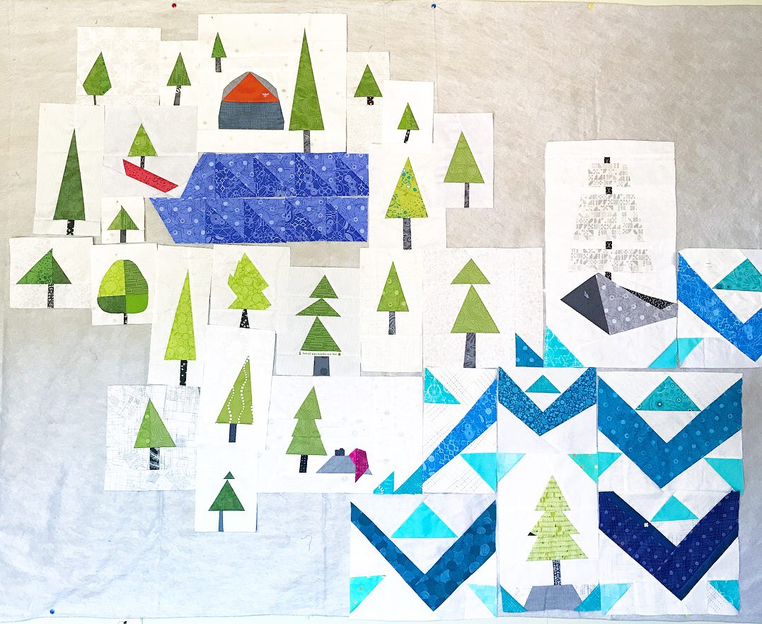 summer adventure quilt progress