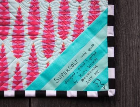 superbolt quilt label