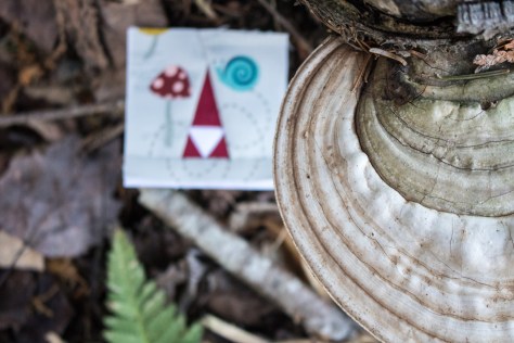 large shelf fungus tiny tomte foundation paper pieced pattern moss and lotus