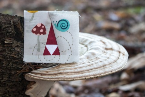 tiny tomte foundation paper pieced moss and lotus pattern