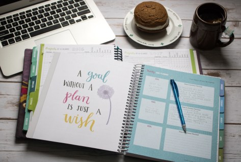 goal setting planning for new year quilter's planner