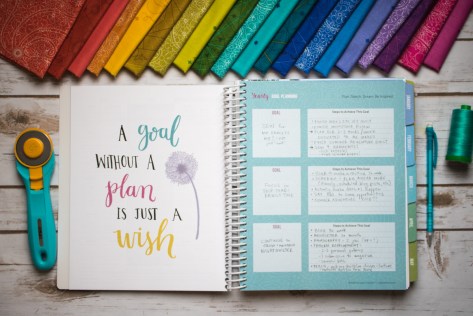 goal setting planning for new year quilter's planner