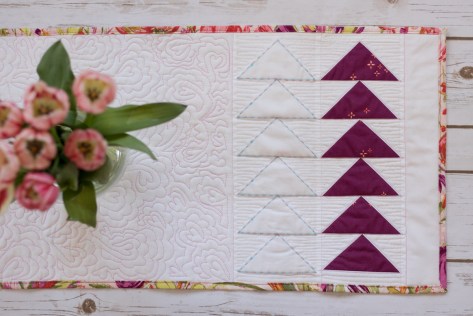 flying geese table runner tutorial cricut maker