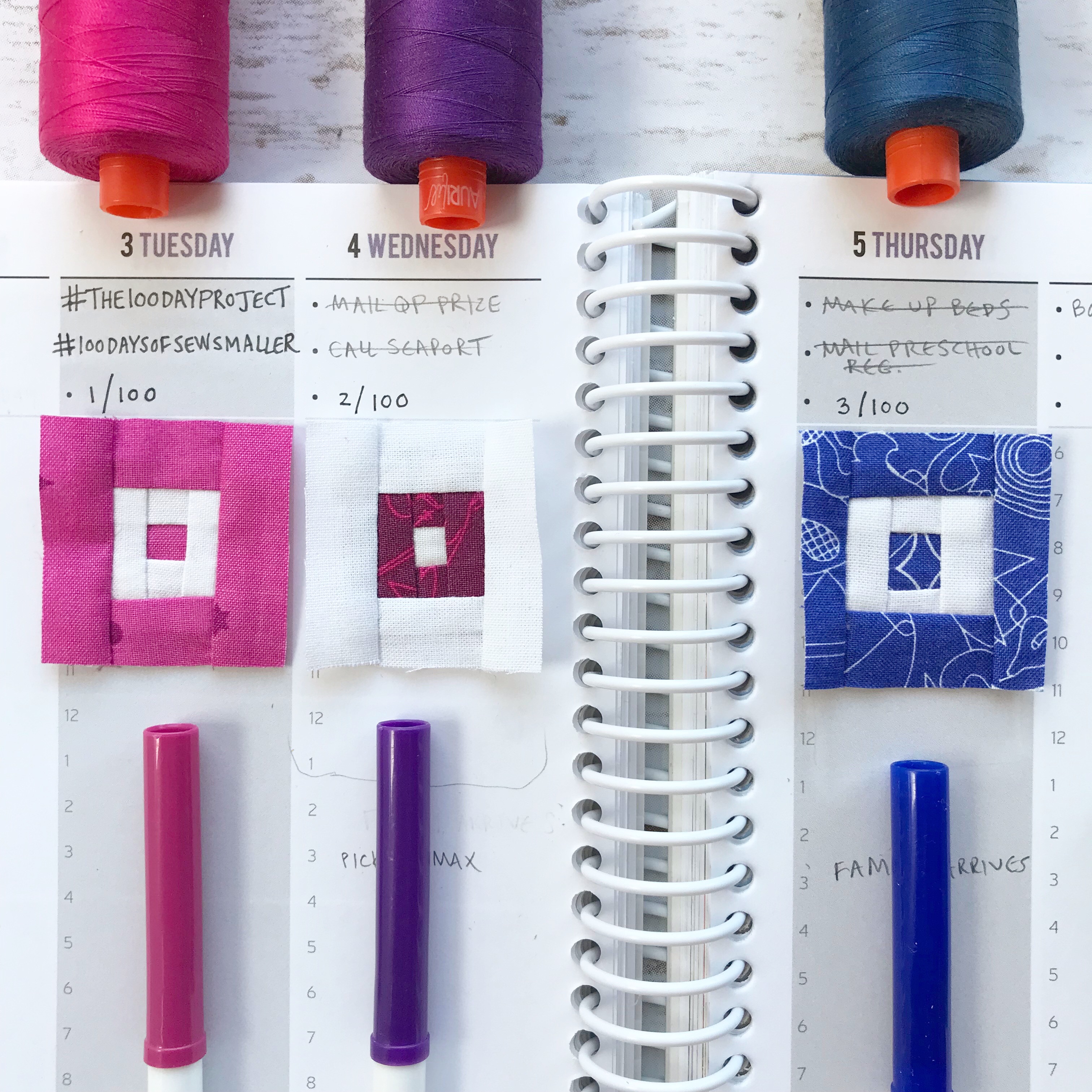 #100daysofsewsmaller tiny sewing quilting