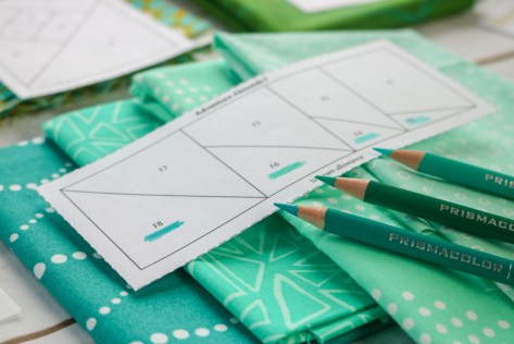 color code foundation paper piecing