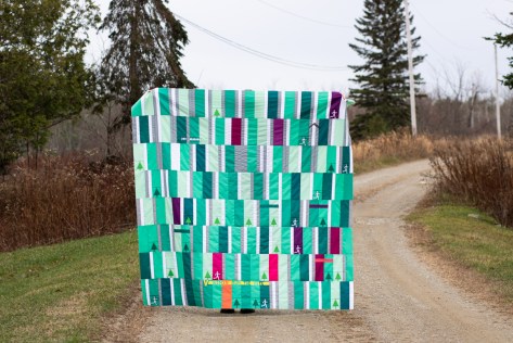 my 2020 miles running quilt
